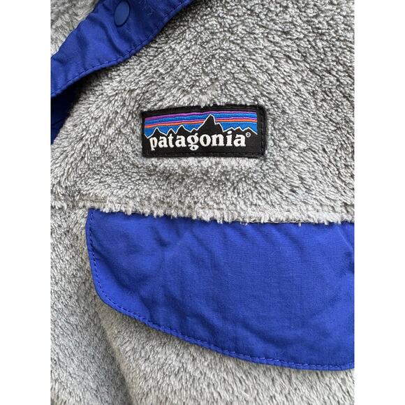 Patagonia Women's Re-Tool Snap-T Pullover Sweatshirt Gray Blue Size Small Fleece - Picture 6 of 8